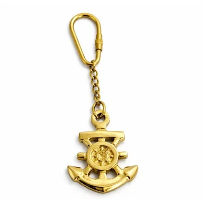 BUĞZ Pirinç Çapalı Dümen Tasarımlı Anahtarlık