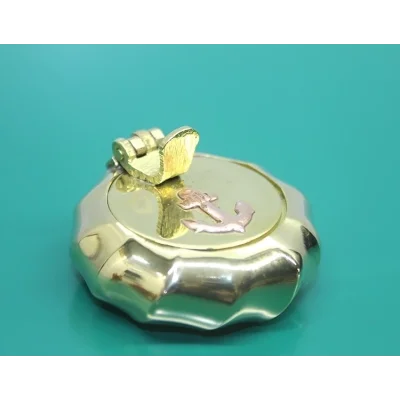 BUĞZ Pirinç Çapalı Kapaklı Küllük 4157/2