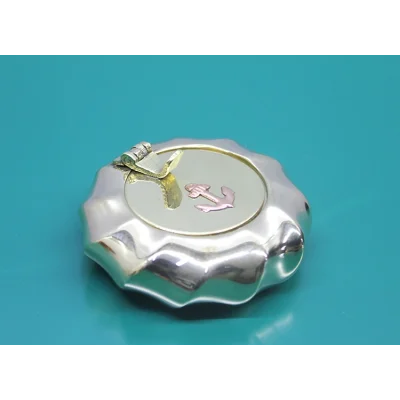 BUĞZ Pirinç Çapalı Kapaklı Küllük 7 Cm