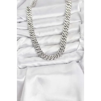 BUĞZ Pirinç Cuba Chain Gurmet Model Kolye - Lisinya