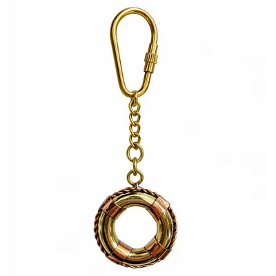 BUĞZ Pirinç Deniz Simidi Anahtarlık