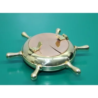  Pirinç Dümenli Kapaklı Küllük