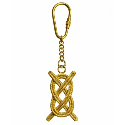 BUĞZ Pirinç Gemi Düğümü Tasarımlı Anahtarlık