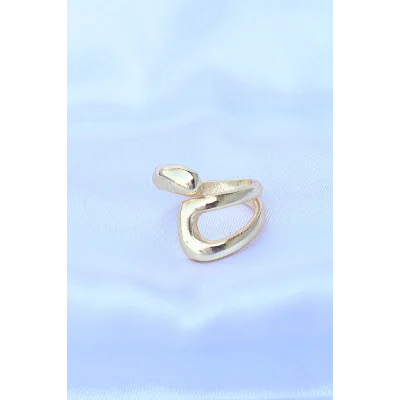 BUĞZ Pirinç Gold Renk Ayarlanabilir Yüzük - Lisinya