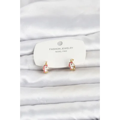 BUĞZ Pirinç Gold Renk Çocuk Küpe