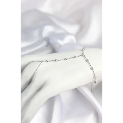 BUĞZ Pirinç Gümüş Renk Dorika Model Kadın Şahmeran