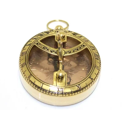 BUĞZ Pirinç Güneş Saati Ve Pusula Modeli 7830 - Lisinya