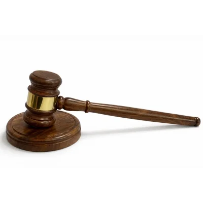 BUĞZ Pirinç İşlemeli Ahşap Hakim Tokmağı