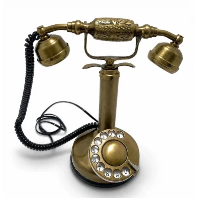 BUĞZ Pirinç Nostaljik Masa Telefonu 3210