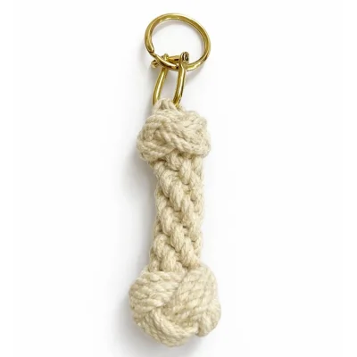 BUĞZ Pirinç Örgü Halat Tasarım Anahtarlık