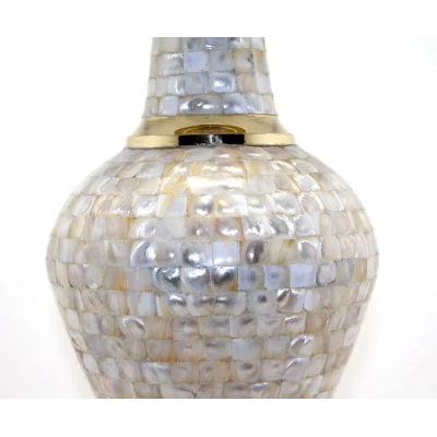 BUĞZ Pirinç Sedefli Vazo 35 Cm