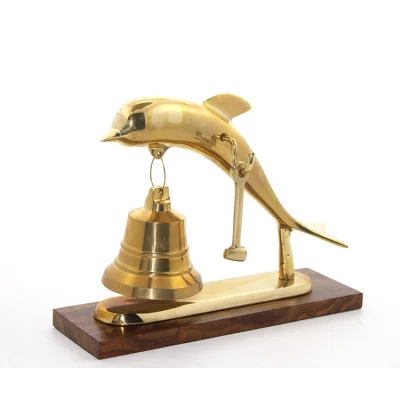 BUĞZ Pirinç Yunus Balığı Tasarımlı Çan