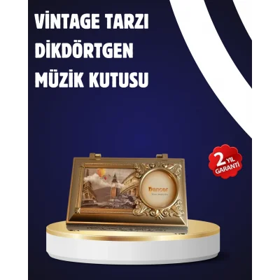 BUĞZ Piyano Tasarım Müzik Kutusu Balerin Figürü ve Takı Bölmeli