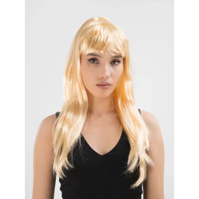  Platin Altın Dore Renk Uzun Düz Parti Peruğu