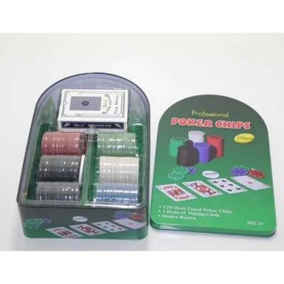  Poker Oyunu 100 Chip Ve 2 Adet İskambil Kağıt Setine Sahip Poker Oyunu No 2
