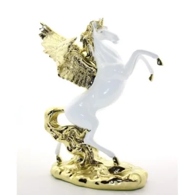  Polyester Şahlanan Kanatlı At Figürü