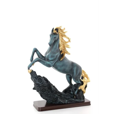 BUĞZ Polyester Şahlanmış At Figürü  Alk1628