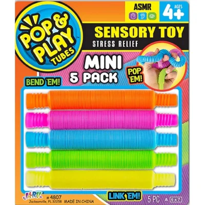  Pop & Play Tubes Duyusal Stres Oyuncağı Mini 5li