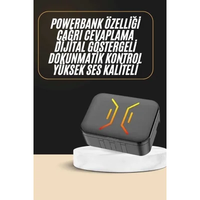  Powerbank Bluetooth Kulaklık Oyuncu Kulaklığı Yüksek Ses Kaliteli