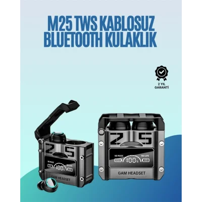  Powerbank Özellikli Kablosuz Kulaklık | Otomatik Bağlantı | Şarj Kutusu Dahil