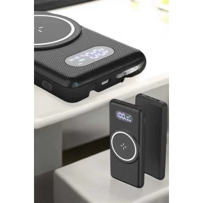 BUĞZ Powerbank Taşınabilir 10.000 Mah Hızlı Şarj Dijital Göstergeli - BUĞZ