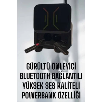 BUĞZ Powerbankli Bluetooth Kulaklık Yüksek Ses Kaliteli Kablosuz - BUĞZ