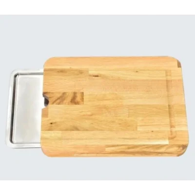 BUĞZ Pratik Tepsili Ahşap Kesme Tahtası