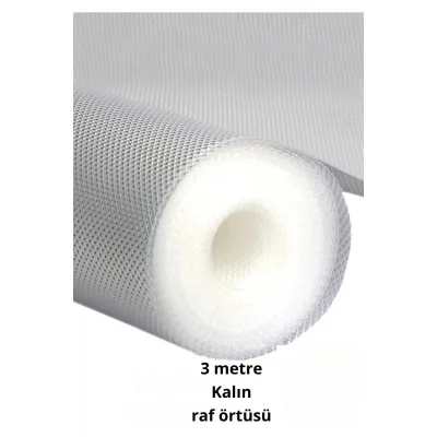  Premium 3 Metre Pıtırcıklı Kaydırmaz Şeffaf Raf Örtüsü Halı Kaydırmaz 45 CmX3M Kalın Kaliteli Folyo