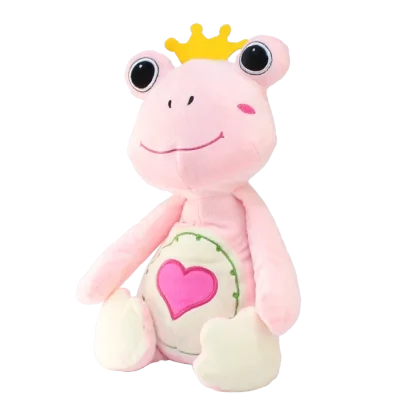  Prens , Prenses Kurbağa Peluş Oyuncak 30 cm - Stokta Olan Renk Gönderilir