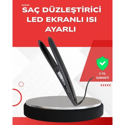  Profesyonel 2025 Saç Düzleştirici Isı Ayarlı Titanyum Seramik Plakalı A Kalite Orijinal