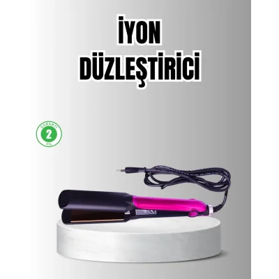 BUĞZ Profesyonel İyon Teknolojili Saç Düzleştirici – 220°C Hızlı Isınma ve LED Ekranlı Tasarım