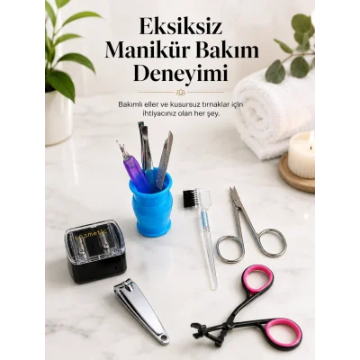BUĞZ Profesyonel Manikür Pedikür Bakım Seti Çok Amaçlı Kişisel Bakım Kiti