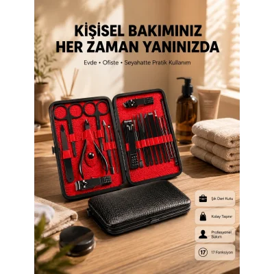 BUĞZ Profesyonel Paslanmaz Çelik Manikür & Pedikür Seti Yeni Nesil
