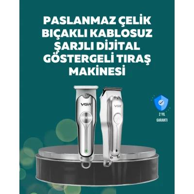 BUĞZ Profesyonel Saç ve Sakal Kesme Makinesi – Şarjlı, Sessiz Motor, Ayarlanabilir Tarak