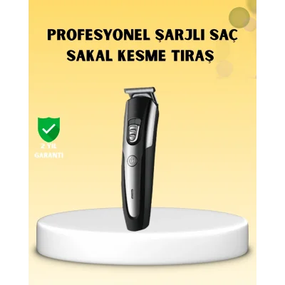 BUĞZ Profesyonel Saç ve Sakal Kesme Tıraş Makinesi Kablosuz Ergonomik Tasarım