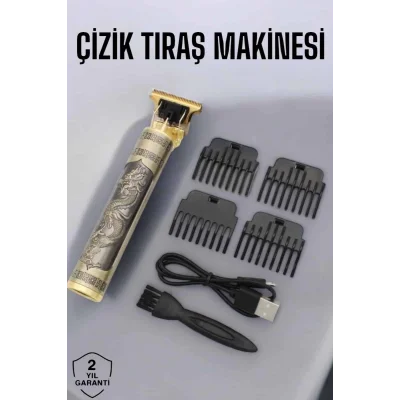  Profesyonel Şarjlı Saç ve Sakal Şekillendirici Çizik Tıraş Makinesi