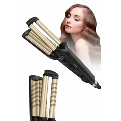  Profesyonel Seramik Kaplama Saç Şekillendirici Wag Maşa Isı Ayarlı