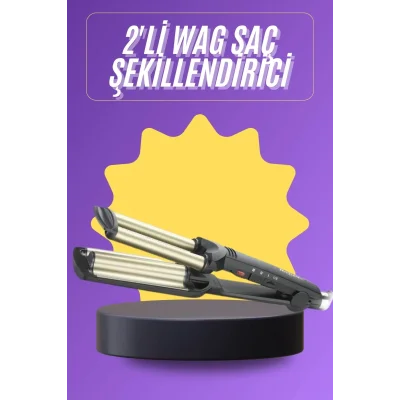  Profesyonel Seramik Kaplama Saç Şekillendirici Wag Maşa Isı Ayarlı
