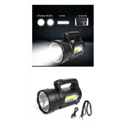 BUĞZ Profesyonel Ultra Güçlü LED El Feneri - Yüksek Performanslı 900 Lümen Aydınlatma