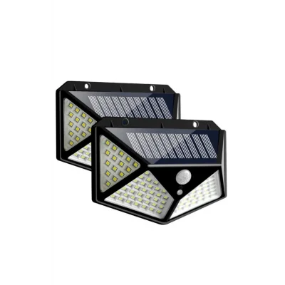 BUĞZ Projektör 100 Ledli Işık Sensörlü Güneş Enerjili Solar Lamba