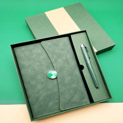 BUĞZ Promosyon Defter Kalem Seti Yeşil Renk