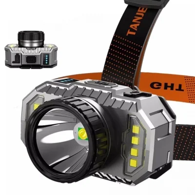 BUĞZ Ps-010 800 Lümen Şarj Göstergeli Cob Led Usbli Şarjlı Kafa Lambası