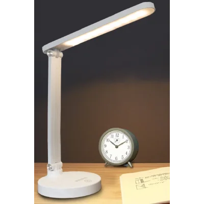 BUĞZ Ps-1912 Şarjlı 40 Led Çalışma Okuma Işığı Kademeli Masa Lambası Ayarlanabilir Renk Tonu Ve Parlaklık