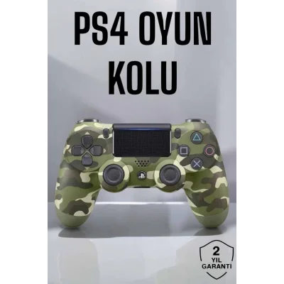  PS4 Oyun Kolu Kamuflaj Desenli Joystick