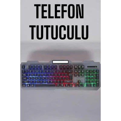 BUĞZ Q Klavye RGB Işıklı Klavye Ve Mouse Seti Kablolu Mouse Hediyeliş