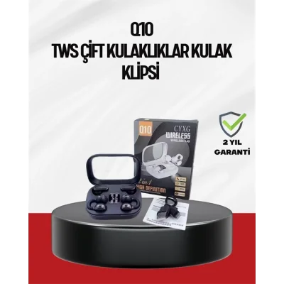  Q10 Dokunmatik Bluetooth Kulaklık – 6 Saat Müzik, Çift Dil, Hızlı Şarj
