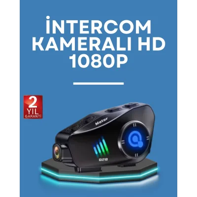  Q28 Kask Kulaklık 1080P HD Kamera – Bluetooth 5.3, Su Geçirmez, Gürültü Azaltma