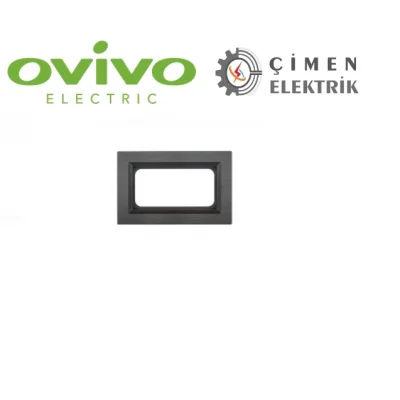  Qantum Gri İkili Topraklı Priz Çerçevesi - Priz ve Anahtar İçin Uyumlu Çerçeve