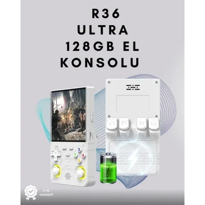  R36 Ultra Retro Oyun Konsolu – RGB Destekli, Çoklu Platform, Kaydet/Yükle Özellikli