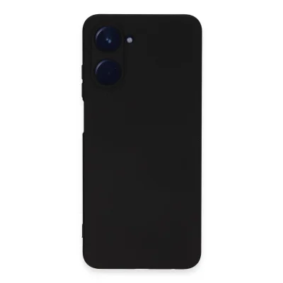 BUĞZ Realme 10 4g Kılıf Nano İçi Kadife Silikon - Siyah